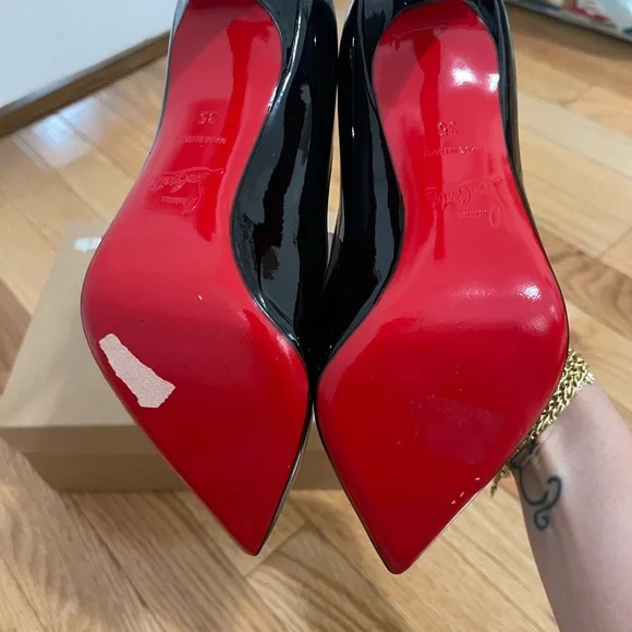 Christian Louboutin Black Pigalle 100 Heels - Picture 2 of 2